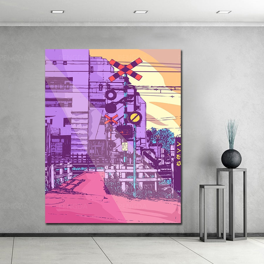 Wall Art Home Decor Purple World
